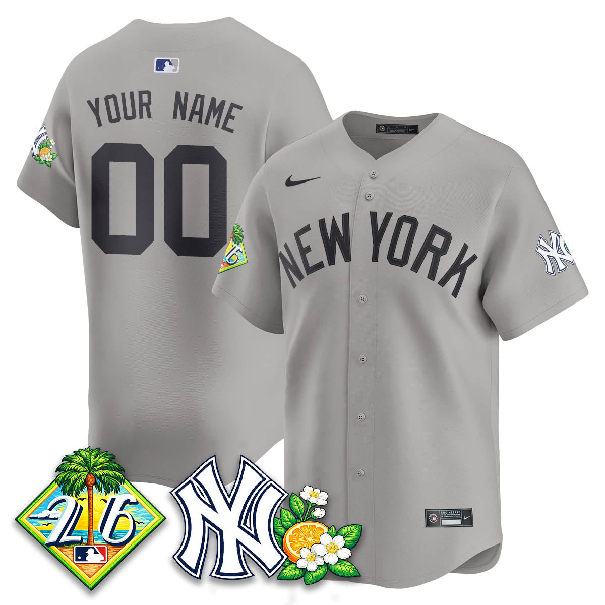 Custom NYY 2026 Spring Training Vapor Limited Jersey - All Stitched