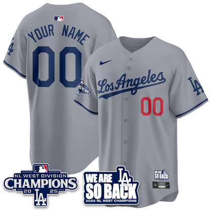 LAD 2025 NL West Division Champions Jersey - All Stitched