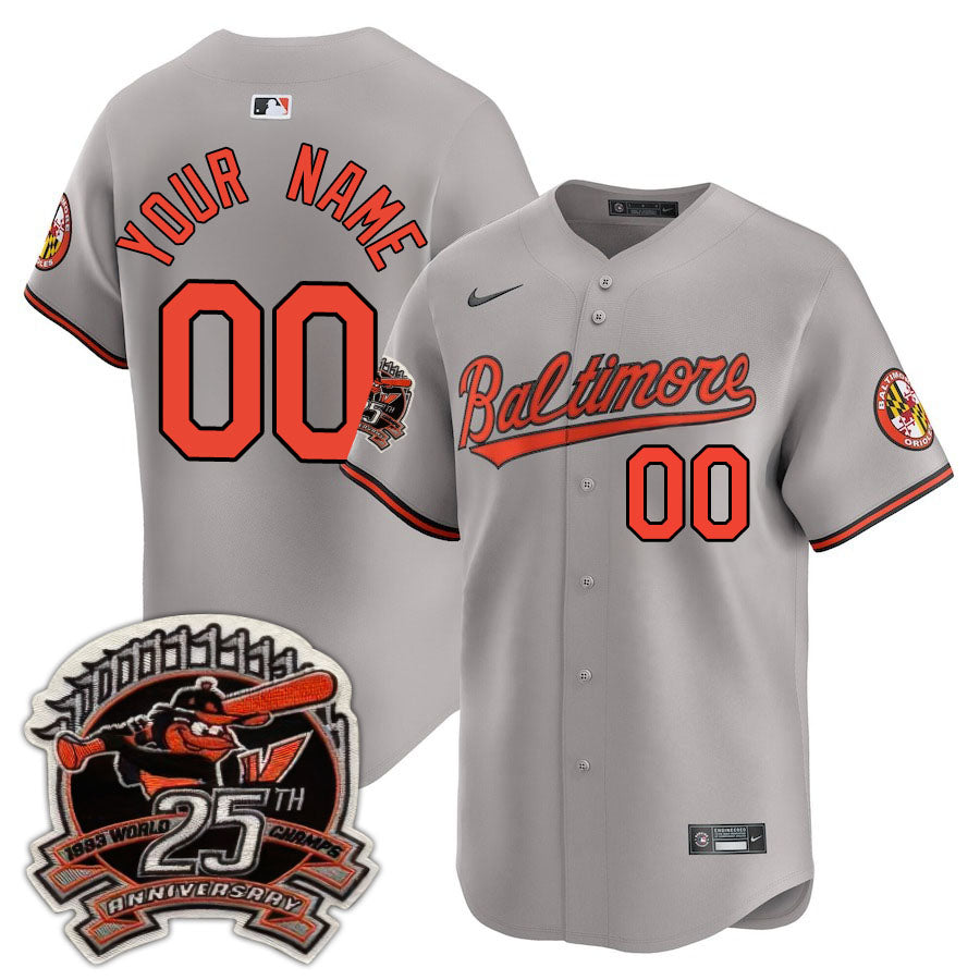 Baltimore Orioles Limited Custom Jersey -  Amazing Patch - All Stitched