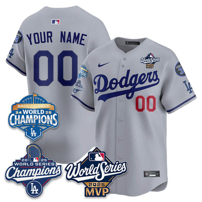 Yoshinobu Yamamoto LAD 2025 World Series MVP Jersey - All Stitched