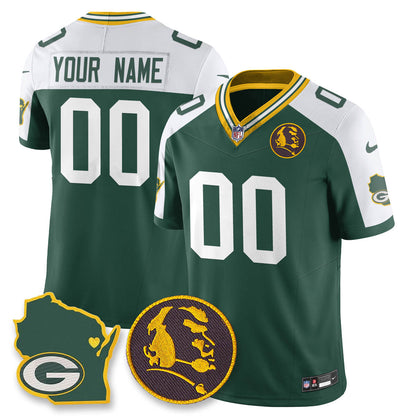 GB Vapor Limited Custom Jersey - John Madden Patch - All Stitched