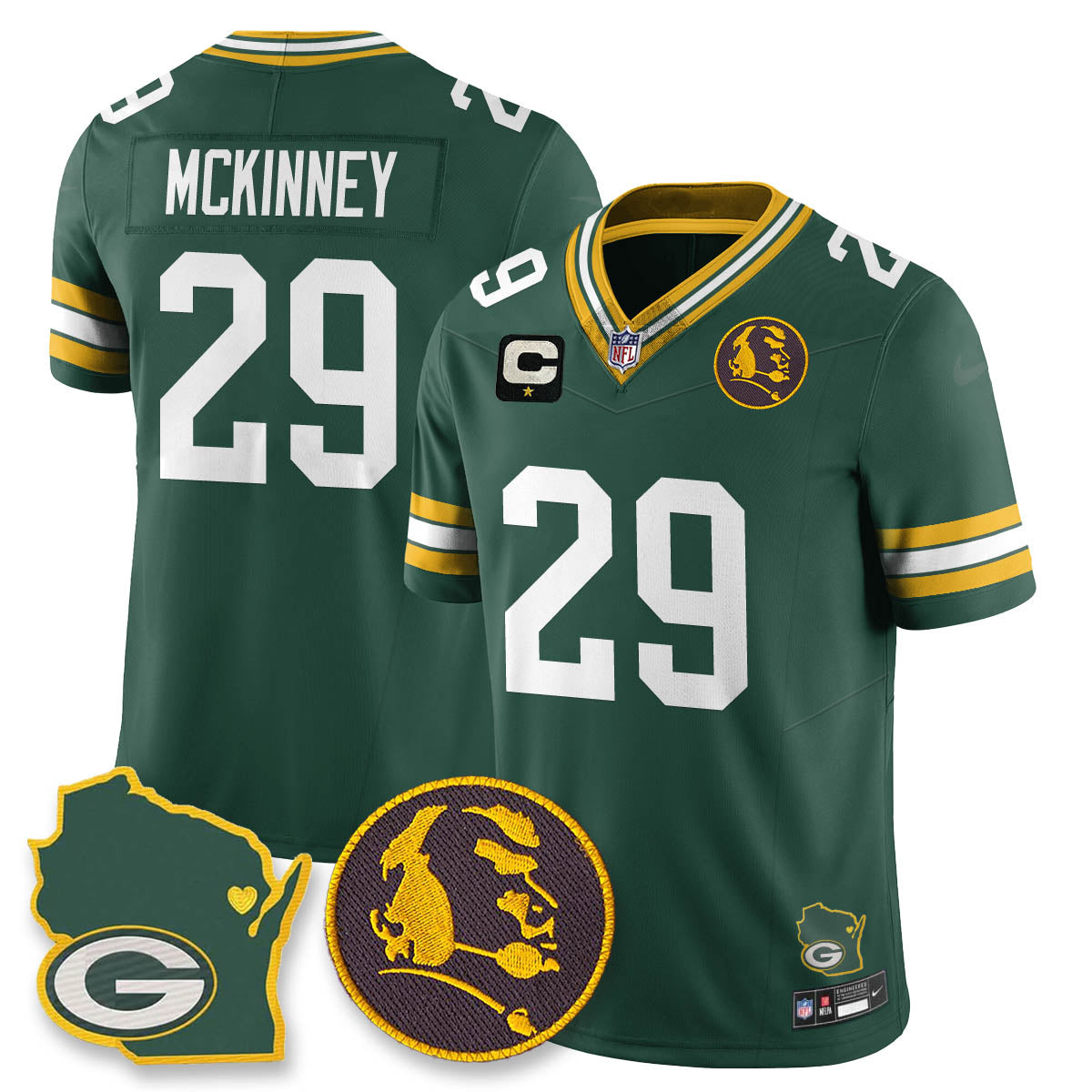 GB Vapor Limited Jersey - John Madden Patch - All Stitched