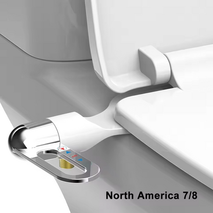 Plastic Toilet Bidet Attachment with Dual Self-Cleaning Nozzles