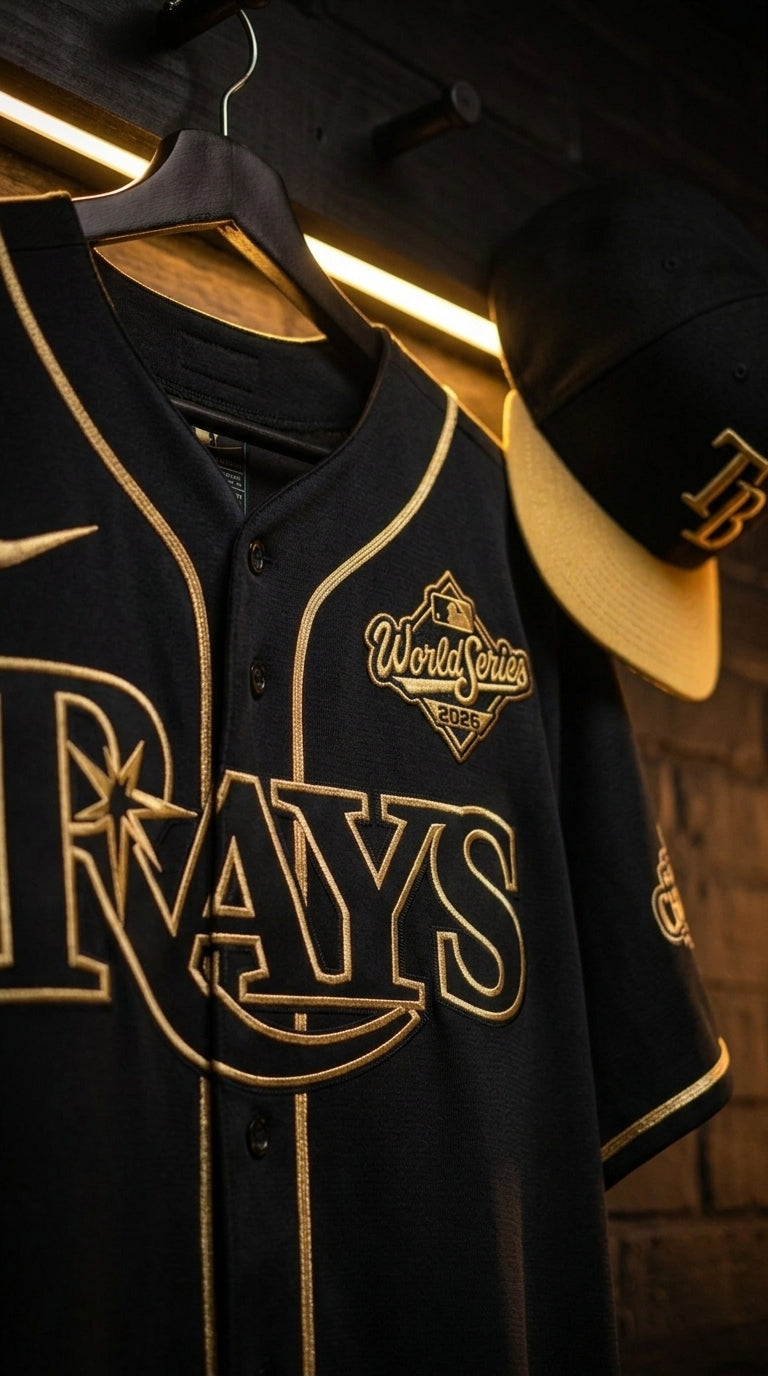TB 2026 AL Champions Gold Edition Vapor Jersey - Stitched