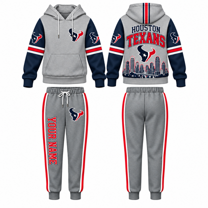 HOU Streetwear Custom Hoodie Pants Set - Printed