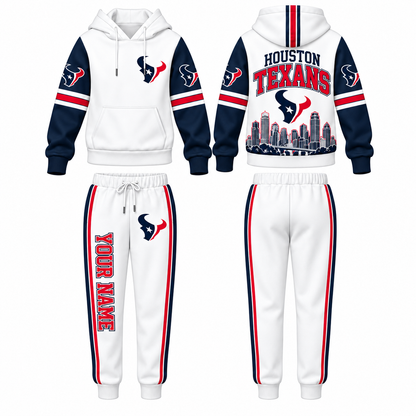 HOU Streetwear Custom Hoodie Pants Set - Printed