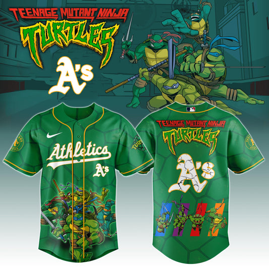 .         Oakland Athletics x Ninja Turtles Night Game Limited Edition Jersey 2025