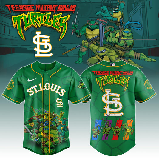 .        St. Louis Cardinals x Ninja Turtles Night Game Limited Edition Jersey 2025