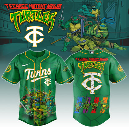 .         Minnesota Twins x Ninja Turtles Night Game Limited Edition Jersey 2025