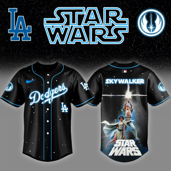 .Los Angeles Dodgers x Stars Wars Luke Skywalker Game Night Baseball Jersey Editions Limited v4