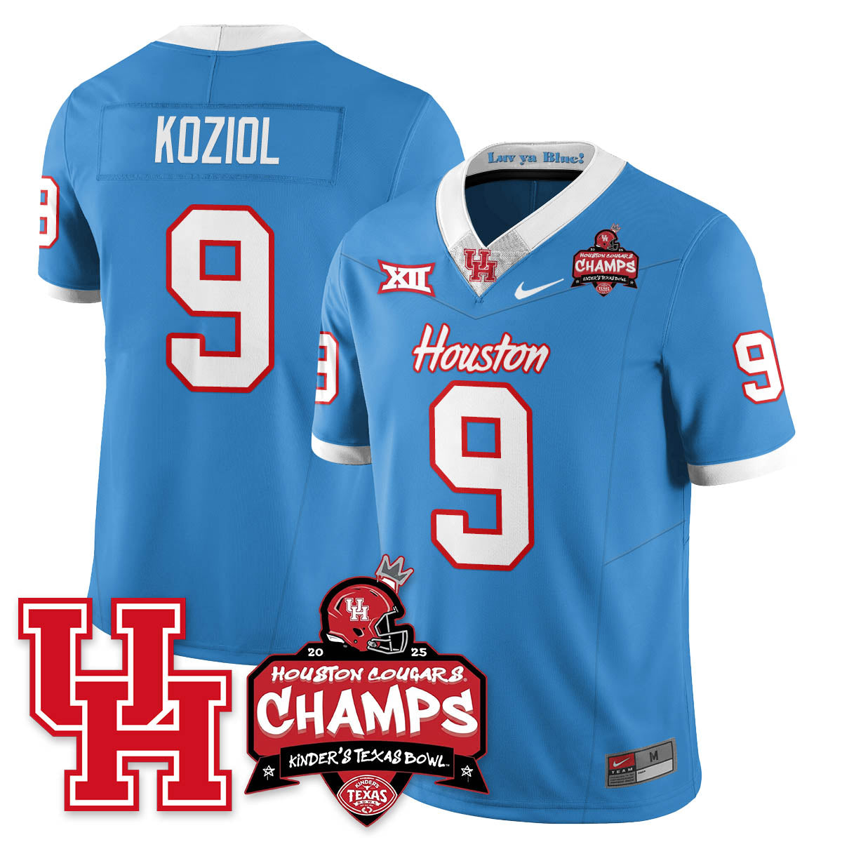 HCG Football 2025 Kinder's Texas Bowl Champions Jersey - All Stitched