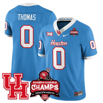 HCG Football 2025 Kinder's Texas Bowl Champions Jersey - All Stitched