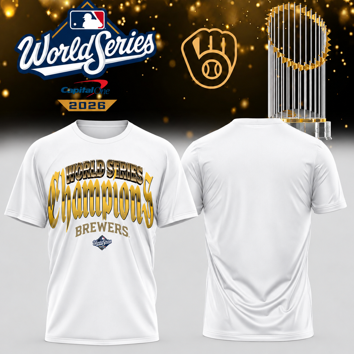 MIL World Series Champions One Side T-Shirt - Printed V36
