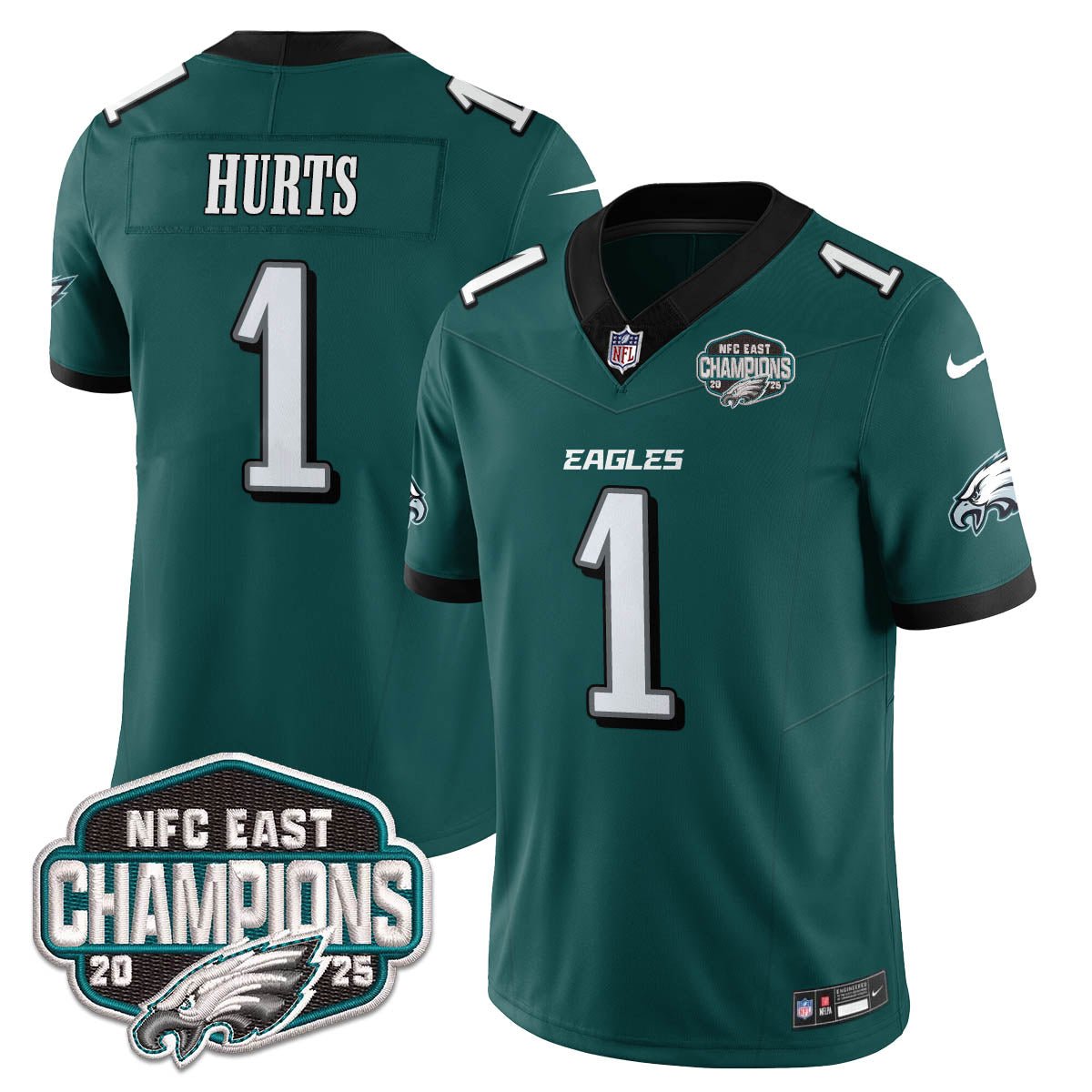 PHI NFC East Champions Vapor Limited Jersey - All Stitched
