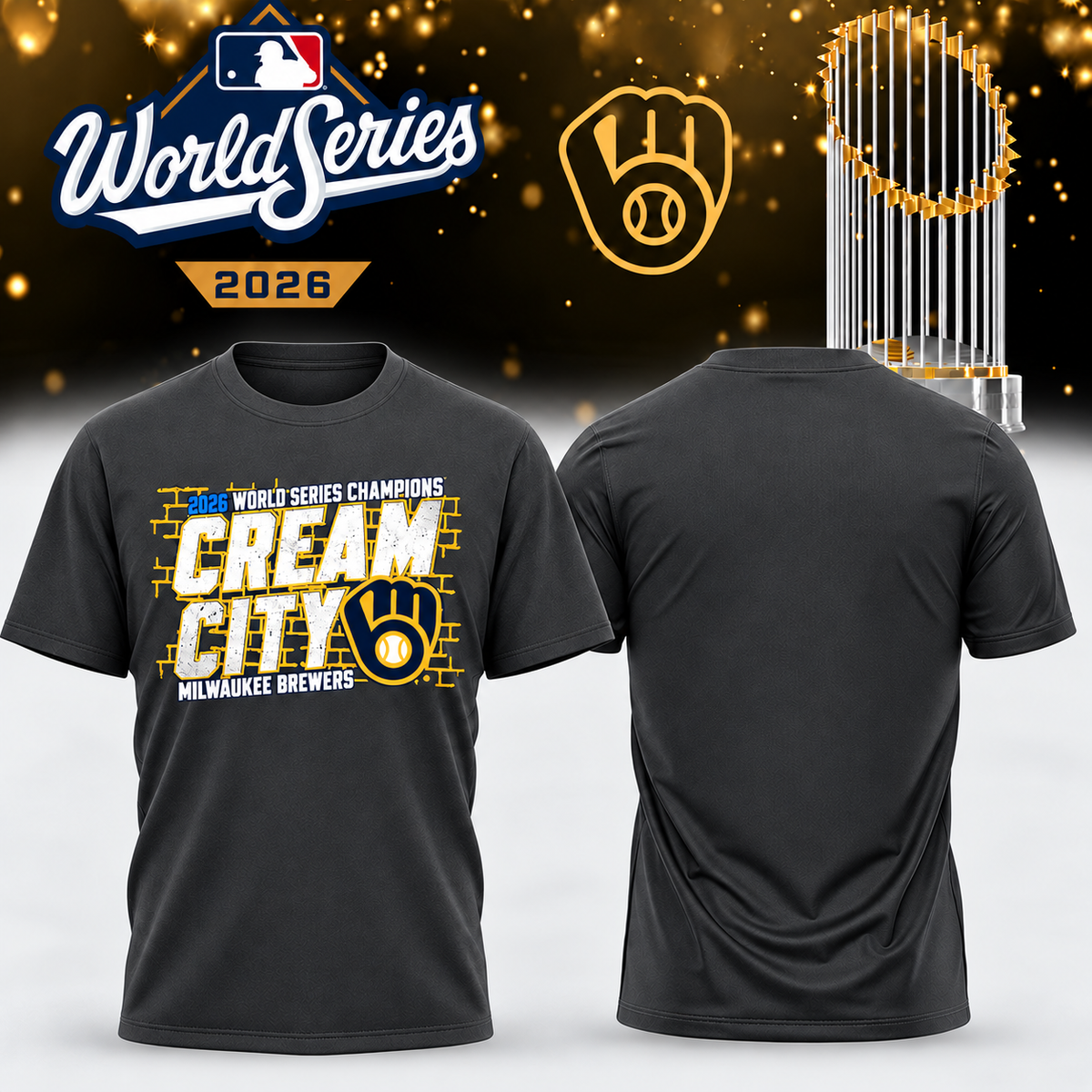 MIL World Series Champions One Side T-Shirt - Printed V39