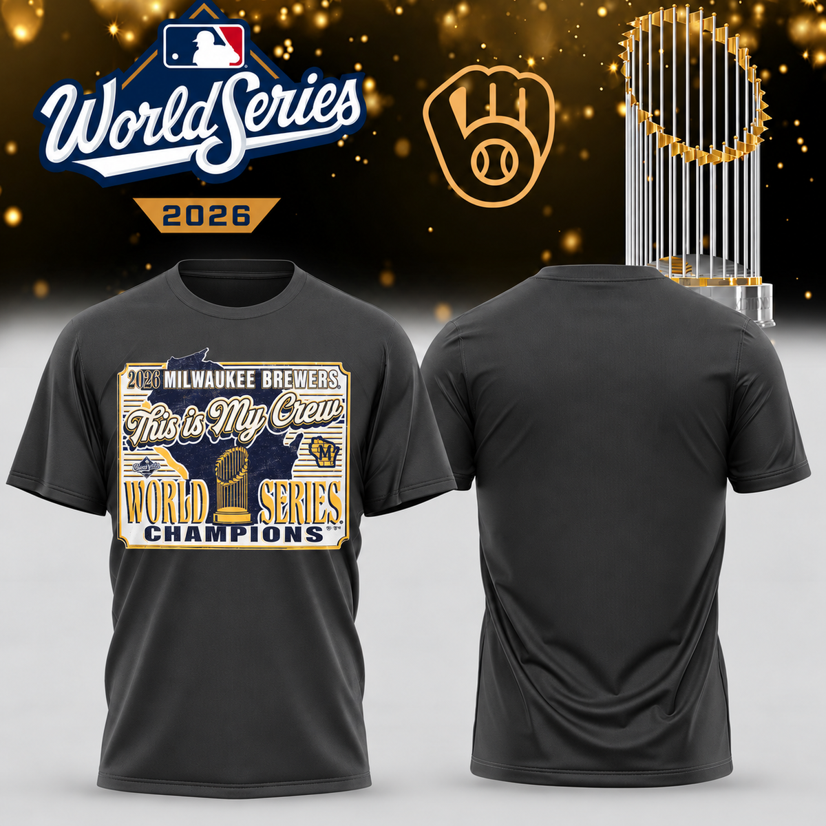 MIL World Series Champions Two Sides T-Shirt - Printed V34
