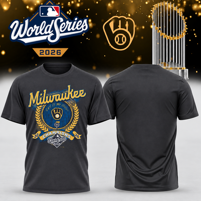 MIL World Series Champions One Side T-Shirt - Printed V31