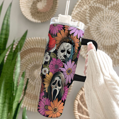 Horror Floral Characters 40oz Tumbler - 407HLHNTB062