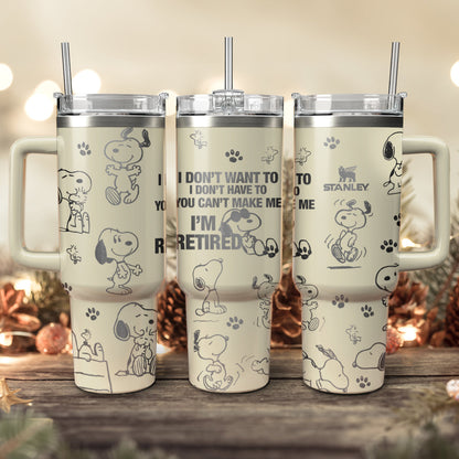 Peanuts Dog 40oz Tumbler- 411HLHNTB040