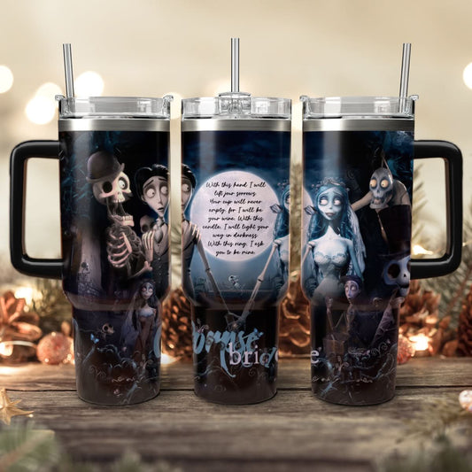 Halloween Corpse Bride 40oz Tumbler - 409VTHNTB058