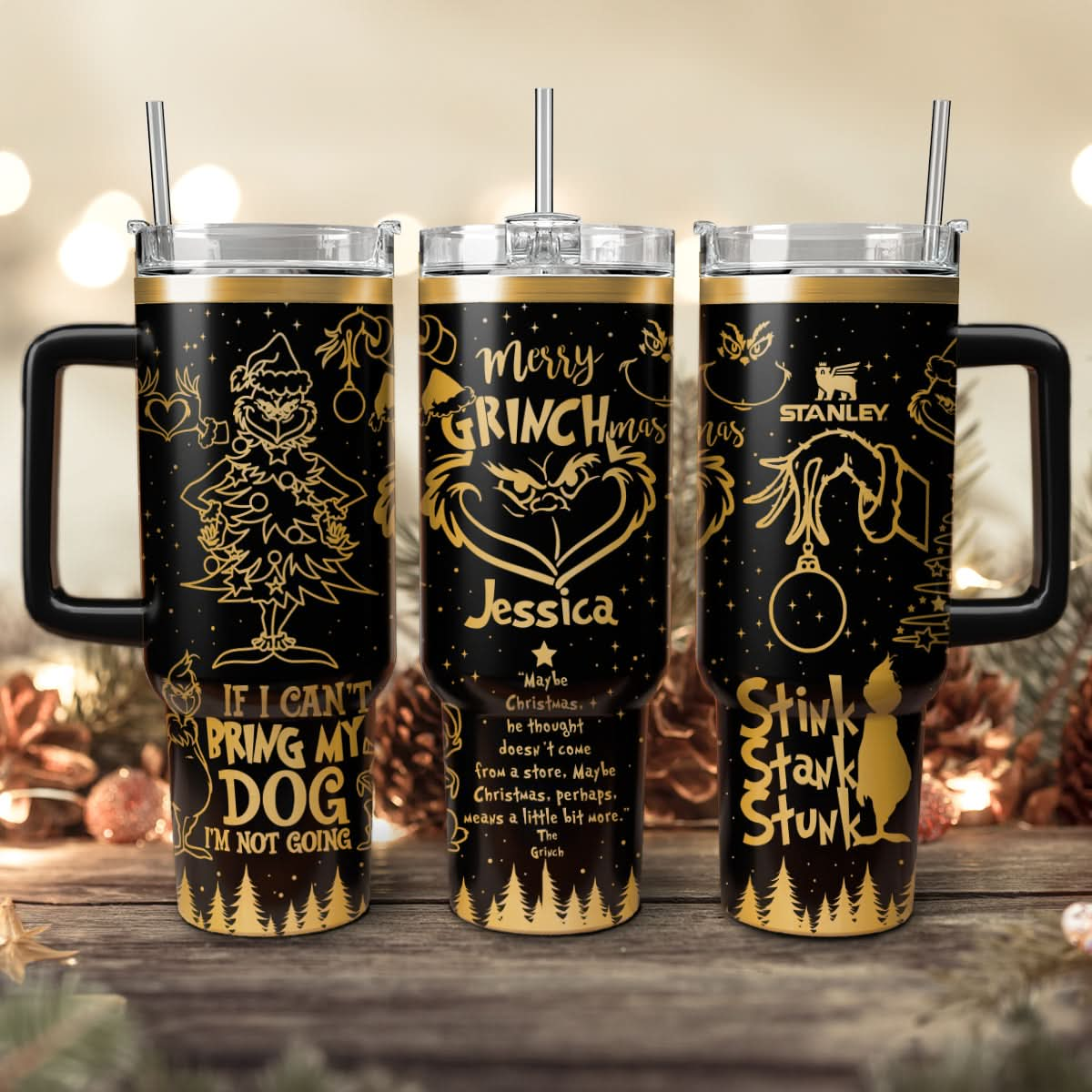 Custom Grinch Movie 40oz Tumbler - 410TTHNTB006