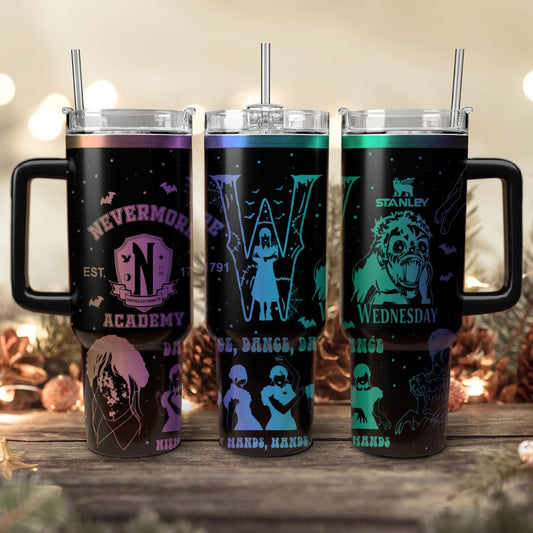 Wednesday Addams Nevermore Academy 40oz Tumbler - 409HLHNTB181