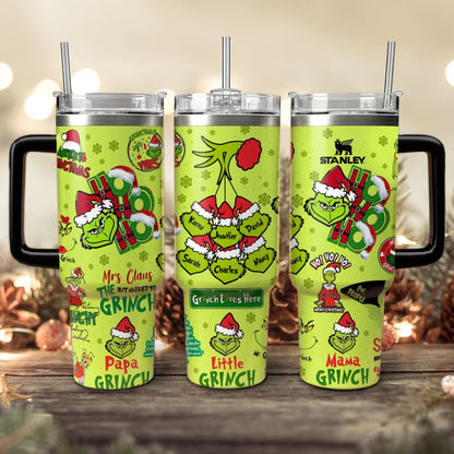 Custom Grinch Family, Gift For Grinch Fan 40oz Tumbler - 410TTHNTB019