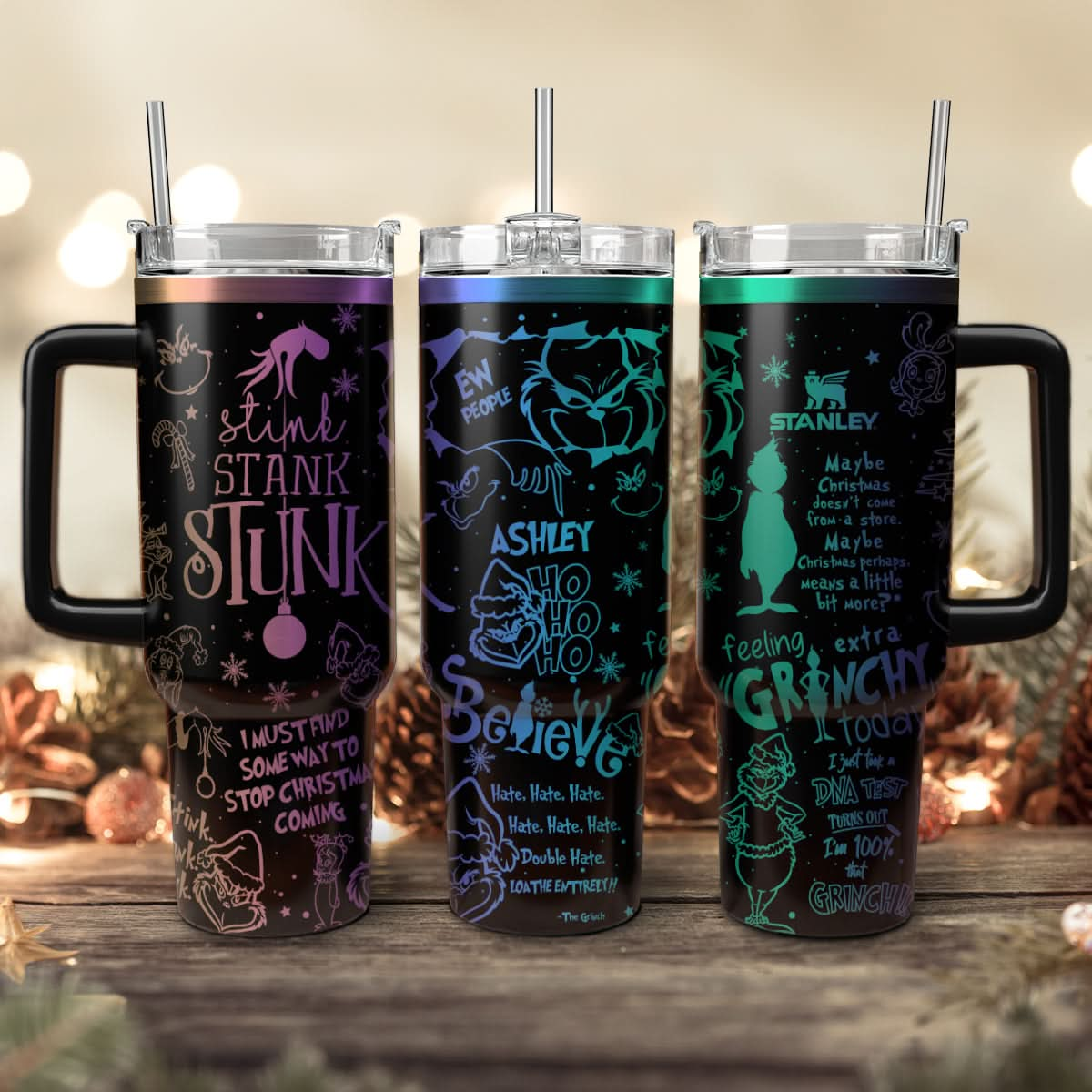 Custom Grinch Character 40oz Tumbler - 410QAHNTB022