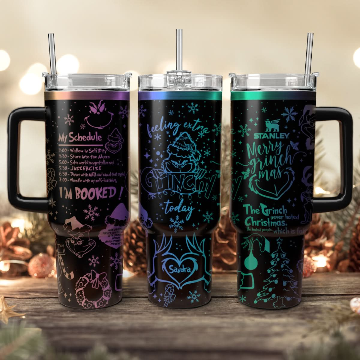 Custom Grinch Movie 40oz Tumbler - 410QAHNTB002