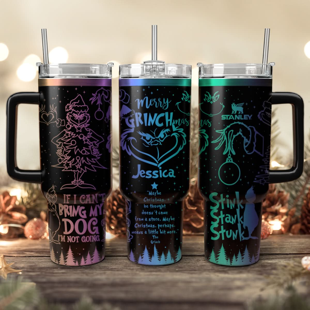 Custom Grinch Movie 40oz Tumbler - 410TTHNTB006