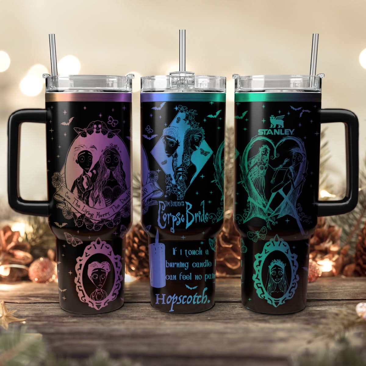 Emily and Victor Corpse Bride 40oz Tumbler - 409HLHNTB160