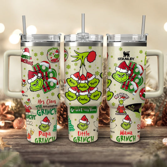 Custom Grinch Family, Gift For Grinch Fan 40oz Tumbler - 410TTHNTB019