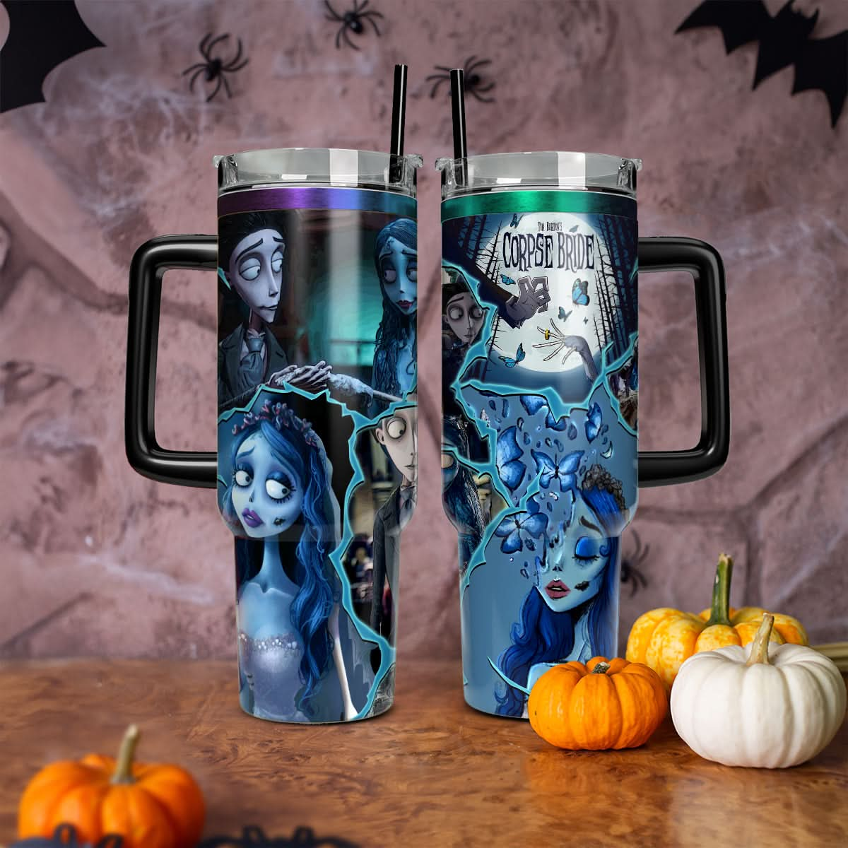 Custom Corpse Bride 40oz Tumbler - 409HLHNTB167