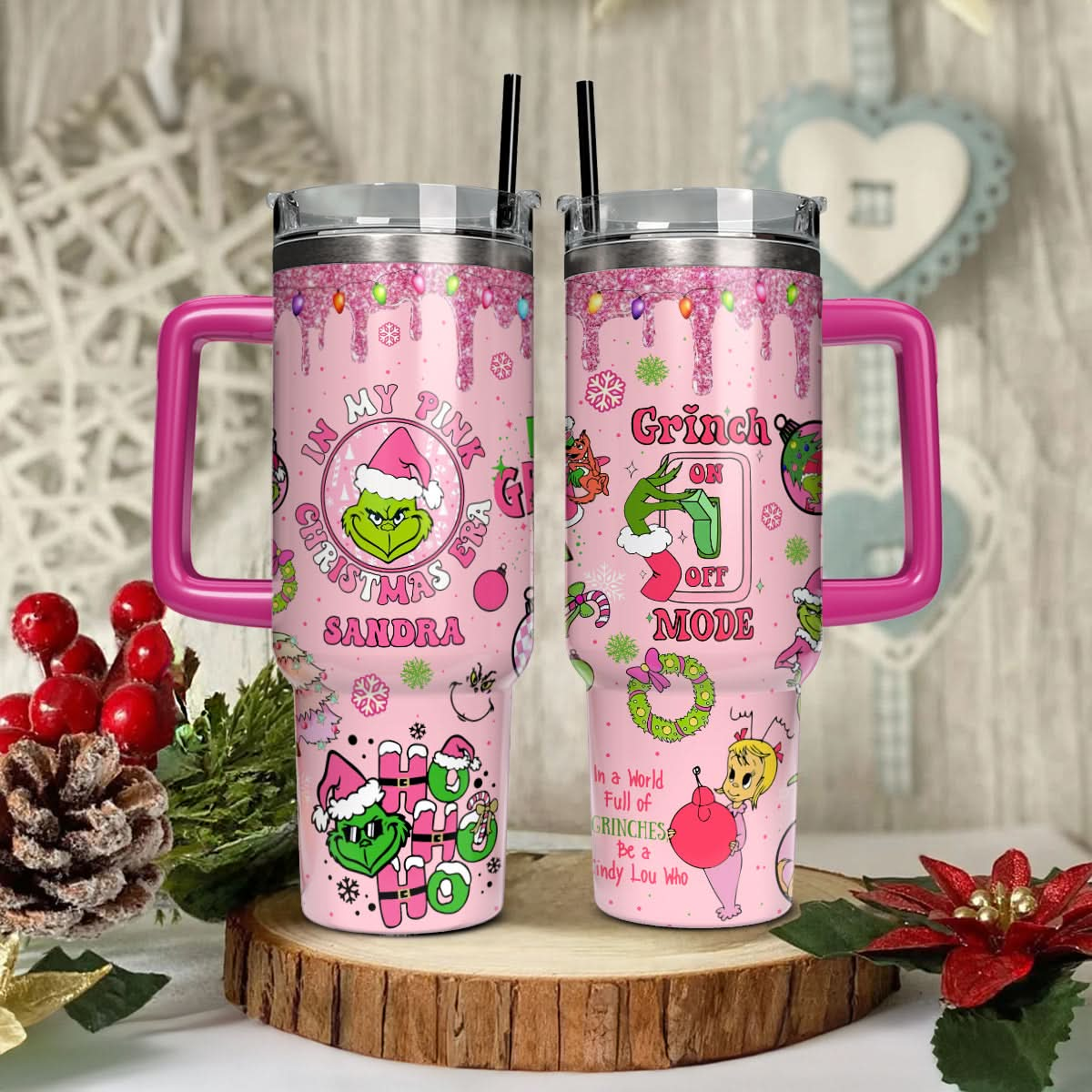 Custom Grinch 40oz Tumbler - 410QAHNTB025