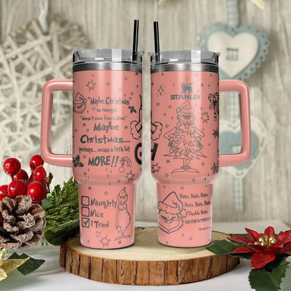 Custom Grinch Movie 40oz Tumbler - 410QAHNTB004