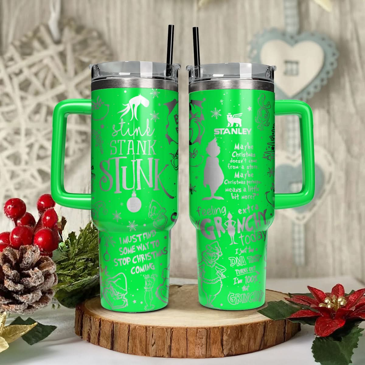 Custom Grinch Character 40oz Tumbler - 410QAHNTB022