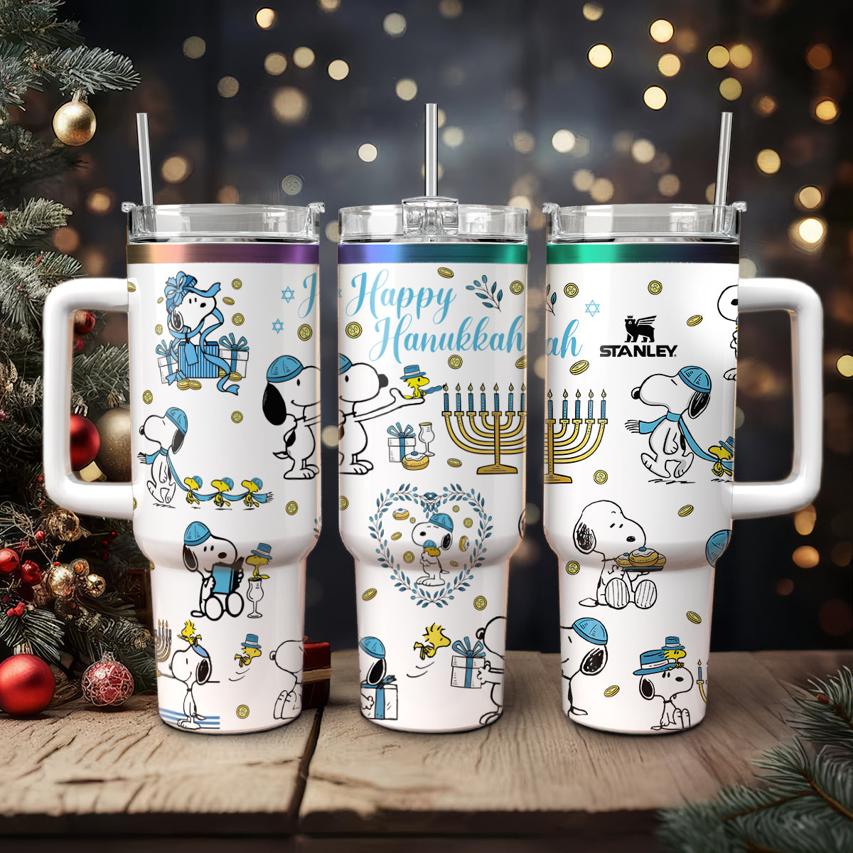 Snoopy Hanukkah Dog Tumbler 40oz - 411HLHNTB039