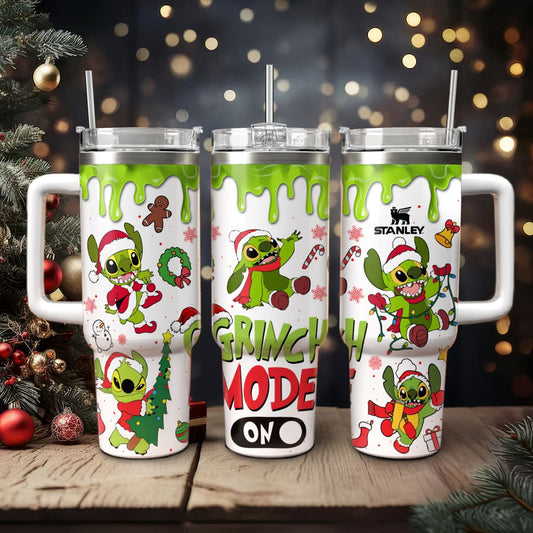 Stitch Grinch Movie 40oz Custom Tumbler - 410TTHNTB007