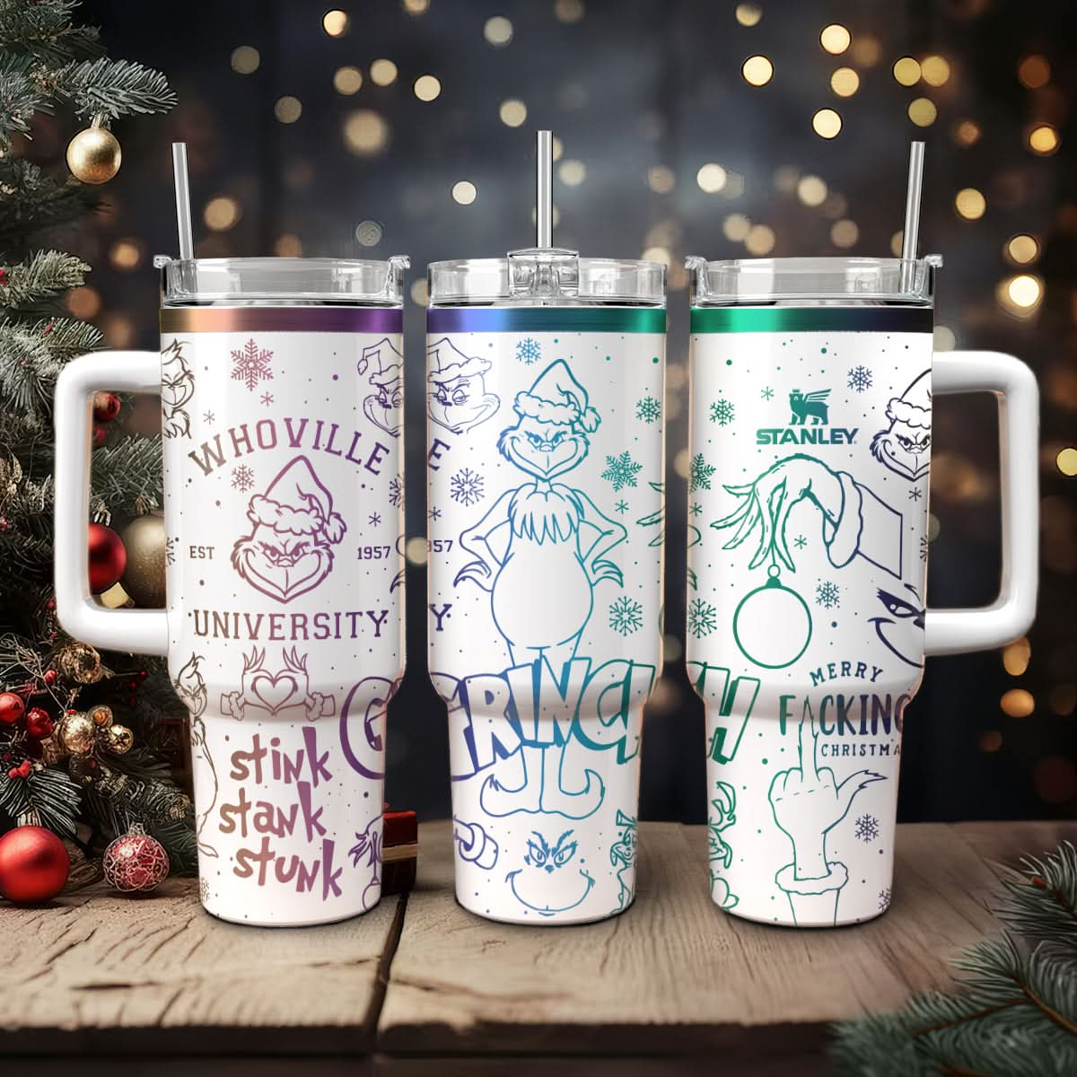 Grinch Whoville Movie 40oz Tumbler -410HLHNTB005