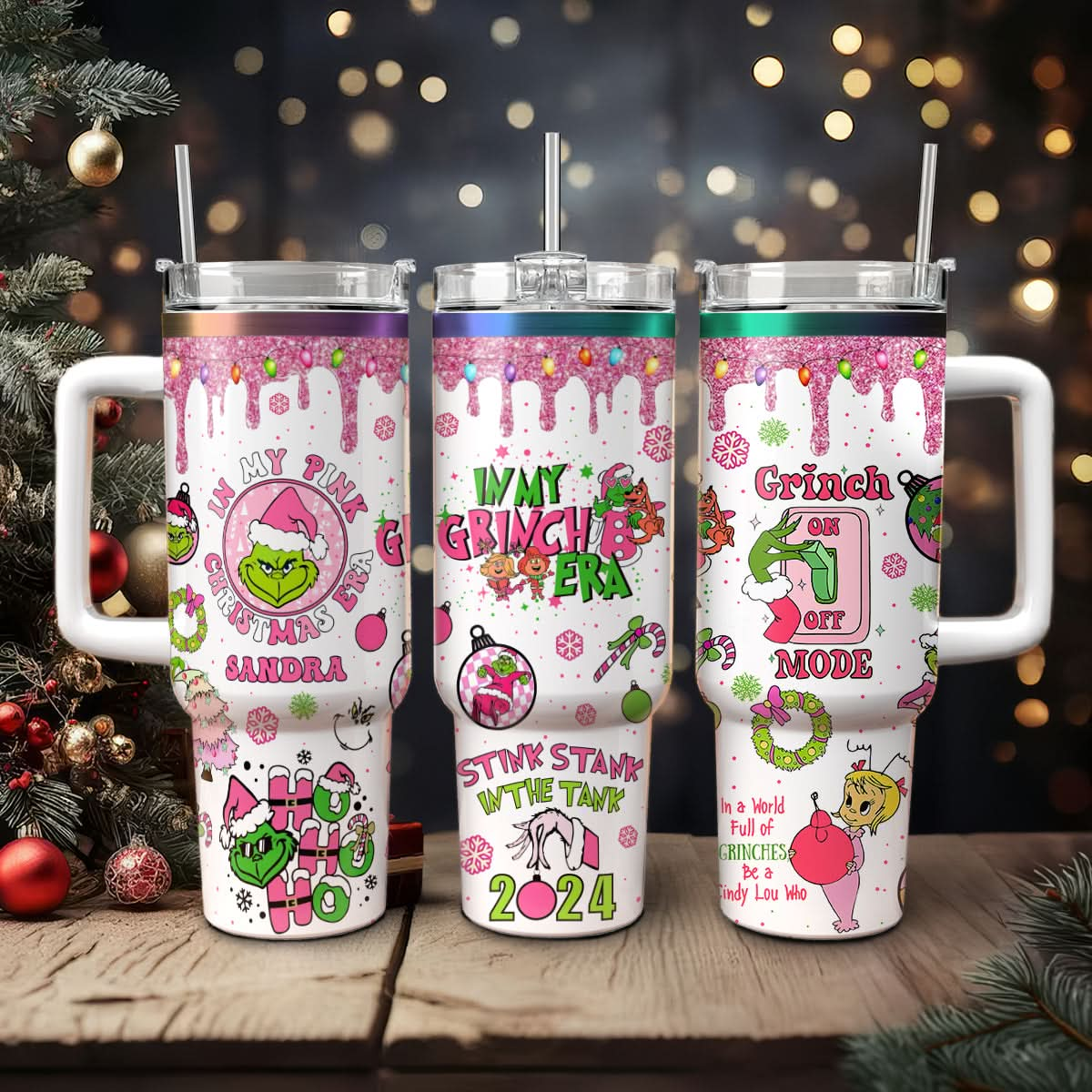 Custom Grinch 40oz Tumbler - 410QAHNTB025