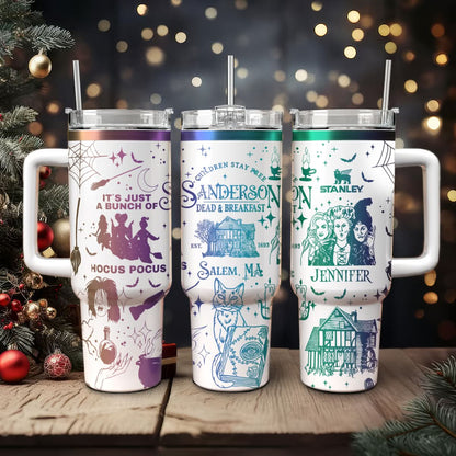 Custom Name Hocus Pocus Sanderson Sisters 40oz Tumbler - 409HLHNTB136