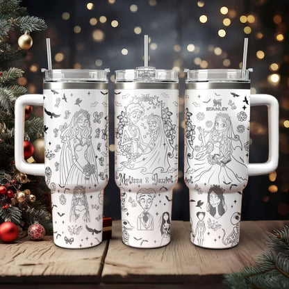 Custom Corpse Bride 40oz Tumbler - 409VTHNTB054