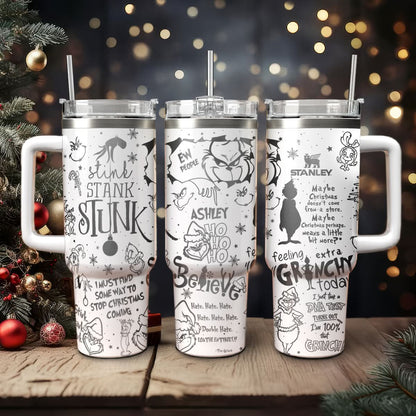 Custom Grinch Character 40oz Tumbler - 410QAHNTB022