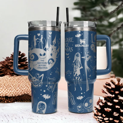 Couple Custom Nightmare 40oz Tumbler - 410TTHNTB036