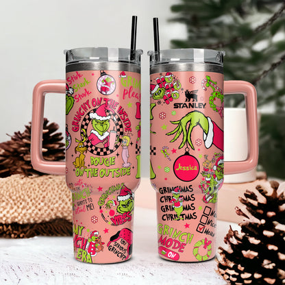 Custom Grinch 40oz Tumbler - 410QAHNTB023