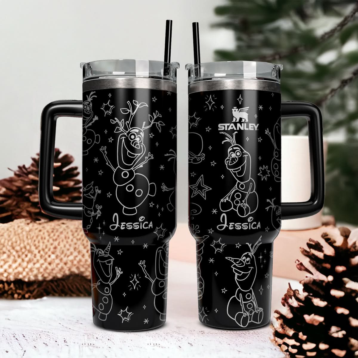 40oz Disney Olaf Tumbler Custom- 410TTHNTB017