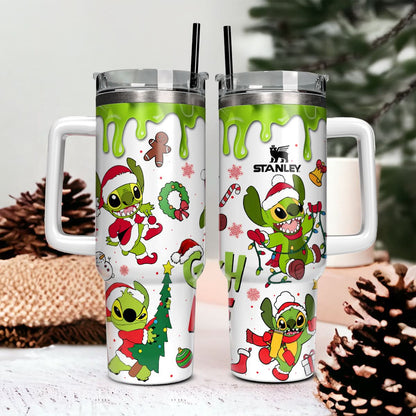 Stitch Grinch Movie 40oz Custom Tumbler - 410TTHNTB007