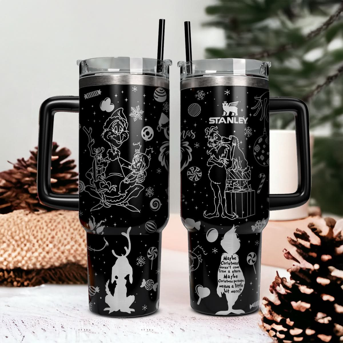 Custom Grinch Movie 40oz Tumbler - 410QAHNTB003