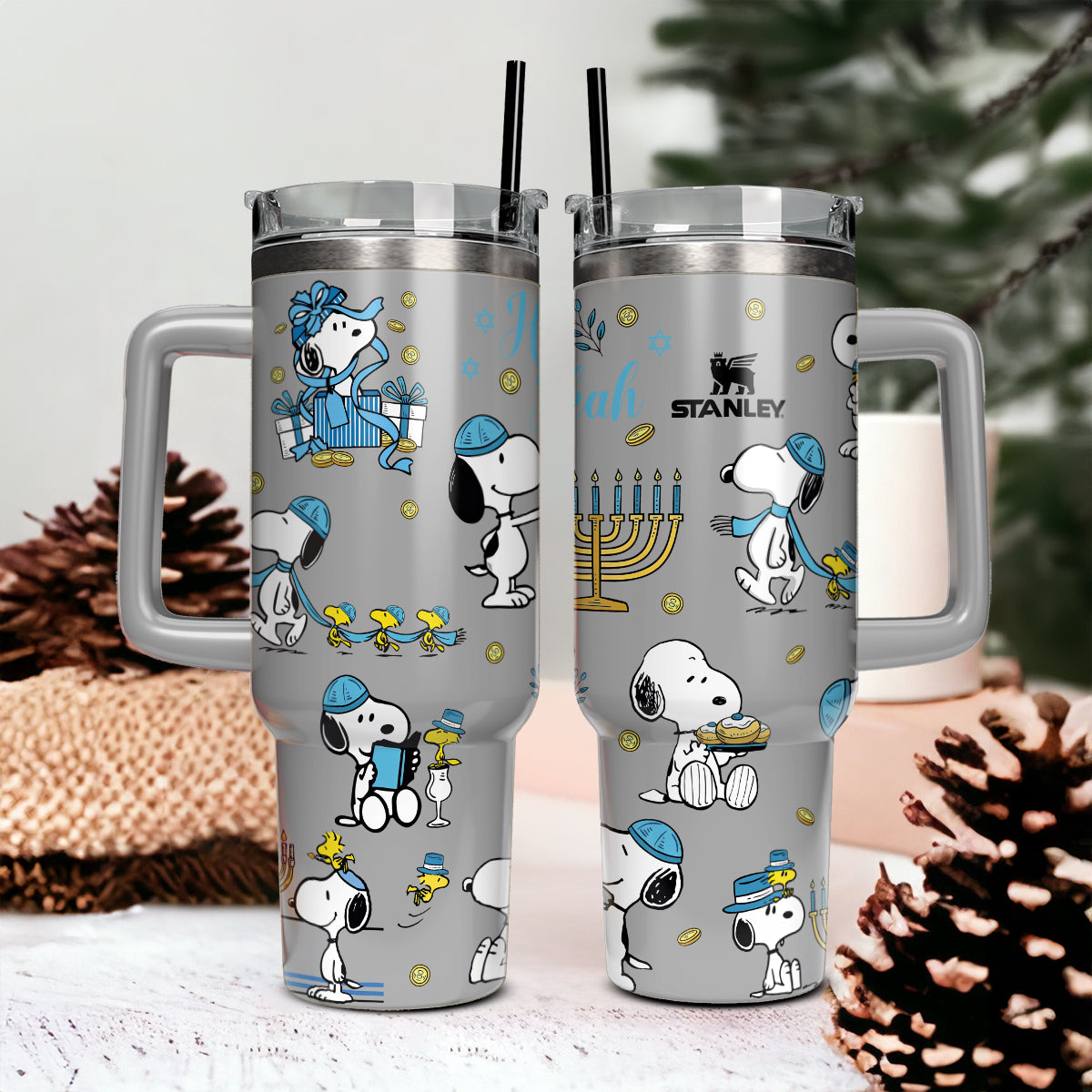 Snoopy Hanukkah Dog Tumbler 40oz - 411HLHNTB039