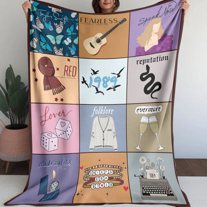 Taylor Swift Albums Blanket - 408HLHNBL074